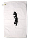 Black Feather Premium Cotton Golf Towel - 16&#x22; x 25-Golf Towel-TooLoud-16x25"-Davson Sales