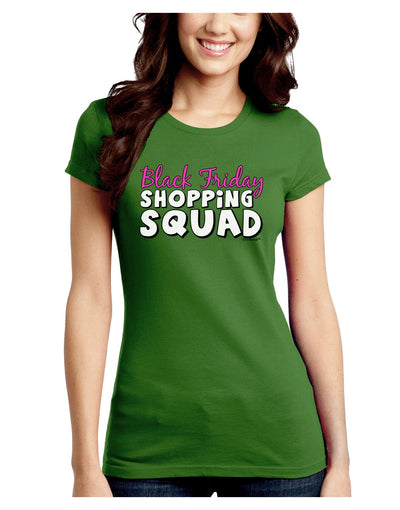 Black Friday Shopping Squad Juniors Crew Dark T-Shirt-T-Shirts Juniors Tops-TooLoud-Kiwi-Green-Juniors Fitted XXX-Large-Davson Sales