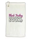 Black Friday Shopping Squad Micro Terry Gromet Golf Towel 11&#x22;x19-Golf Towel-TooLoud-White-Davson Sales