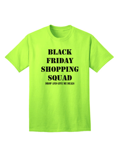 Black Friday Shopping Squad - Premium Adult T-Shirt for Deal Hunters-Mens T-shirts-TooLoud-Neon-Green-Small-Davson Sales