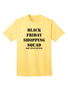 Black Friday Shopping Squad - Premium Adult T-Shirt for Deal Hunters-Mens T-shirts-TooLoud-Yellow-Small-Davson Sales