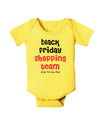 Black Friday Shopping Team - Shop Til You Drop Baby Romper Bodysuit-Baby Romper-TooLoud-Yellow-06-Months-Davson Sales