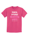 Black Friday Shopping Team - Shop Til You Drop Childrens Dark T-Shirt-Childrens T-Shirt-TooLoud-Sangria-X-Small-Davson Sales