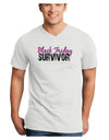 Black Friday Survivor Adult V-Neck T-shirt-Mens V-Neck T-Shirt-TooLoud-White-XXXX-Large-Davson Sales