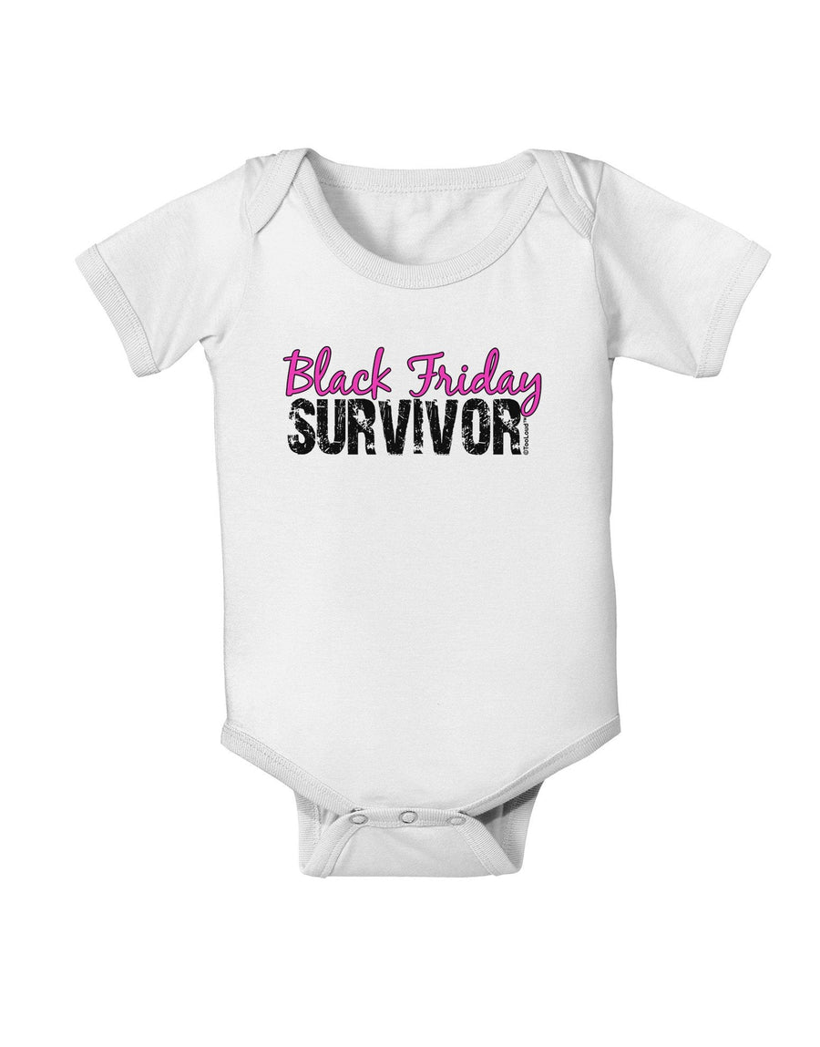 Black Friday Survivor Baby Romper Bodysuit-Baby Romper-TooLoud-White-18-Months-Davson Sales