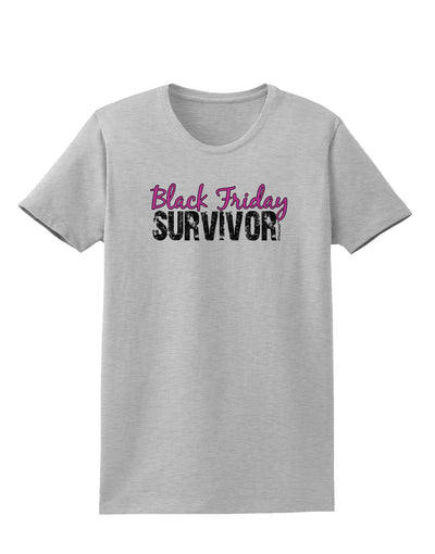 Black Friday Survivor Womens T-Shirt-Womens T-Shirt-TooLoud-AshGray-XXXX-Large-Davson Sales