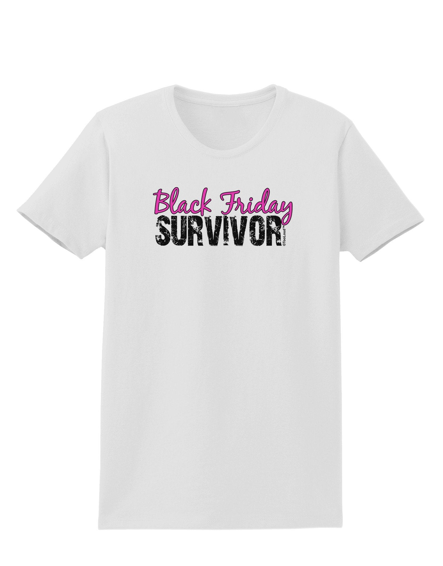 Black Friday Survivor Womens T-Shirt-Womens T-Shirt-TooLoud-White-XXXX-Large-Davson Sales