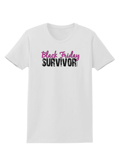 Black Friday Survivor Womens T-Shirt-Womens T-Shirt-TooLoud-White-XXXX-Large-Davson Sales