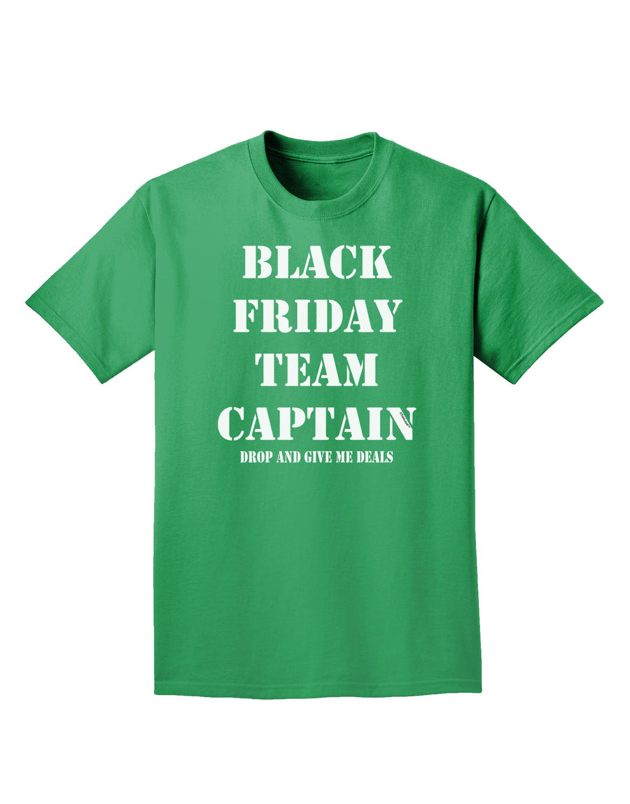 Black Friday Team Captain - Drop and Give Me Deals Adult Dark T-Shirt-Mens T-Shirt-TooLoud-Purple-Small-Davson Sales