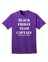 Black Friday Team Captain - Drop and Give Me Deals Adult Dark T-Shirt-Mens T-Shirt-TooLoud-Purple-Small-Davson Sales