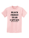 Black Friday Team Captain - Drop and Give Me Deals Childrens T-Shirt-Childrens T-Shirt-TooLoud-PalePink-X-Small-Davson Sales