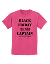 Black Friday Team Captain - Drop and Give Me Deals Childrens T-Shirt-Childrens T-Shirt-TooLoud-Sangria-X-Small-Davson Sales