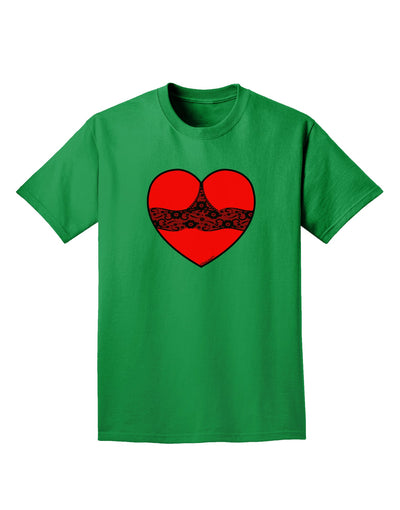 Black Lace Panty Heart Adult Dark T-Shirt-Mens T-Shirt-TooLoud-Kelly-Green-Small-Davson Sales