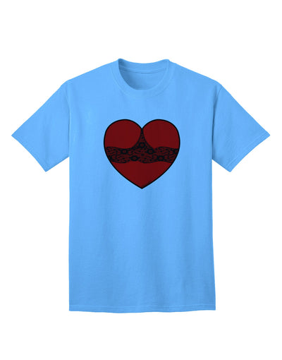 Black Lace Panty Heart Adult T-Shirt: A Sophisticated Choice for Contemporary Fashion-Mens T-shirts-TooLoud-Aquatic-Blue-Small-Davson Sales