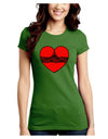 Black Lace Panty Heart Juniors Crew Dark T-Shirt-T-Shirts Juniors Tops-TooLoud-Kiwi-Green-Juniors Fitted Small-Davson Sales