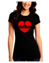 Black Lace Panty Heart Juniors Crew Dark T-Shirt-T-Shirts Juniors Tops-TooLoud-Black-Juniors Fitted Small-Davson Sales