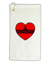 Black Lace Panty Heart Micro Terry Gromet Golf Towel 11&#x22;x19-Golf Towel-TooLoud-White-Davson Sales
