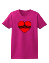 Black Lace Panty Heart Womens Dark T-Shirt-TooLoud-Hot-Pink-Small-Davson Sales