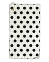 Black Polka Dots on White Micro Terry Gromet Golf Towel 15 x 22 Inch All Over Print by TooLoud-Golf Towel-TooLoud-White-Davson Sales