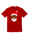 Black Santa Claus Face Christmas Adult Dark T-Shirt-Mens T-Shirt-TooLoud-Red-Small-Davson Sales