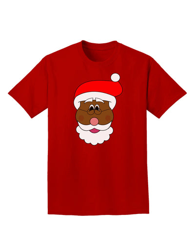 Black Santa Claus Face Christmas Adult Dark T-Shirt-Mens T-Shirt-TooLoud-Red-Small-Davson Sales