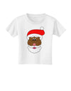 Black Santa Claus Face Christmas Toddler T-Shirt-Toddler T-Shirt-TooLoud-White-2T-Davson Sales