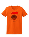 Black Santa Claus Face Christmas Womens T-Shirt-Womens T-Shirt-TooLoud-Orange-X-Small-Davson Sales