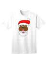 Black Santa Claus Face - Premium Christmas Adult T-Shirt Collection-Mens T-shirts-TooLoud-White-Small-Davson Sales