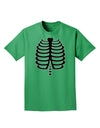 Black Skeleton Ribcage Halloween Adult Dark T-Shirt-Mens T-Shirt-TooLoud-Kelly-Green-Small-Davson Sales