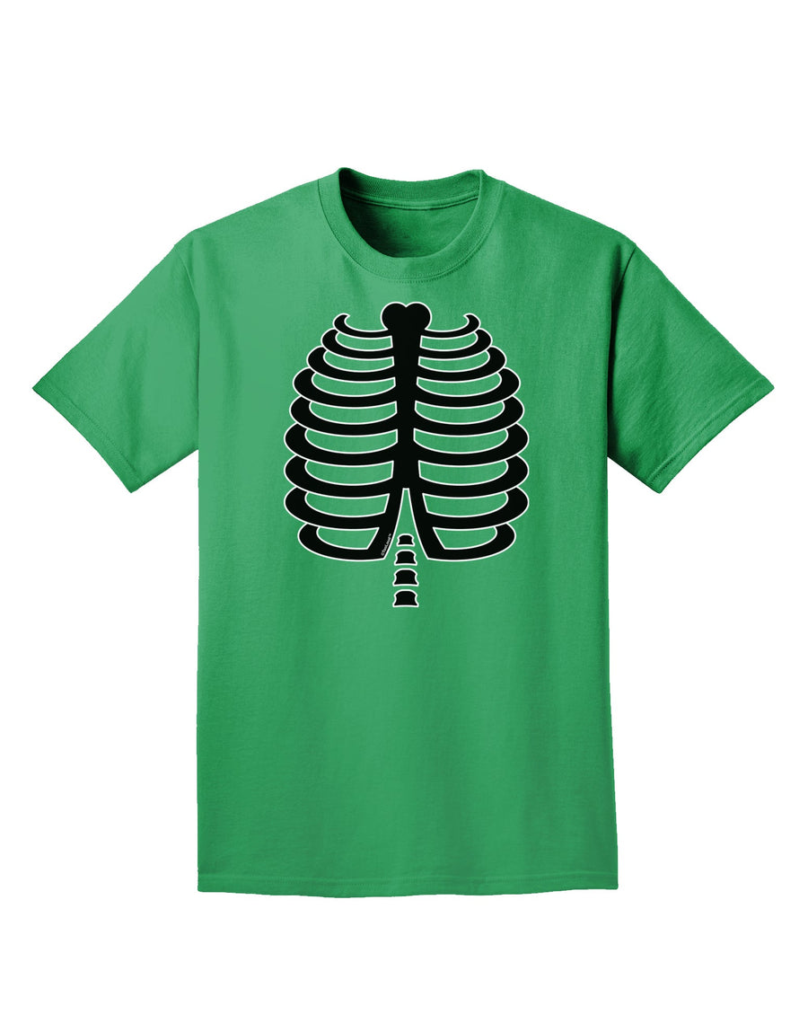 Black Skeleton Ribcage Halloween Adult Dark T-Shirt-Mens T-Shirt-TooLoud-Purple-Small-Davson Sales