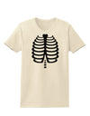 Black Skeleton Ribcage Halloween Womens T-Shirt-Womens T-Shirt-TooLoud-Natural-X-Small-Davson Sales