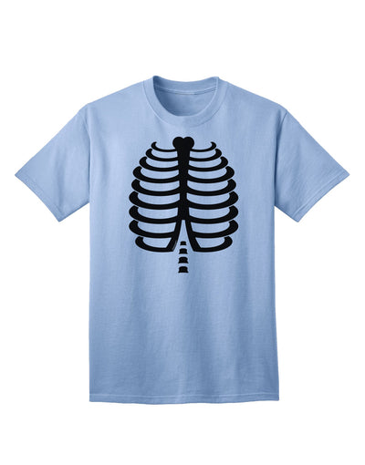 Black Skeleton Ribcage - Premium Halloween Adult T-Shirt Collection-Mens T-shirts-TooLoud-Light-Blue-Small-Davson Sales