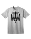 Black Skeleton Ribcage - Premium Halloween Adult T-Shirt Collection-Mens T-shirts-TooLoud-AshGray-Small-Davson Sales