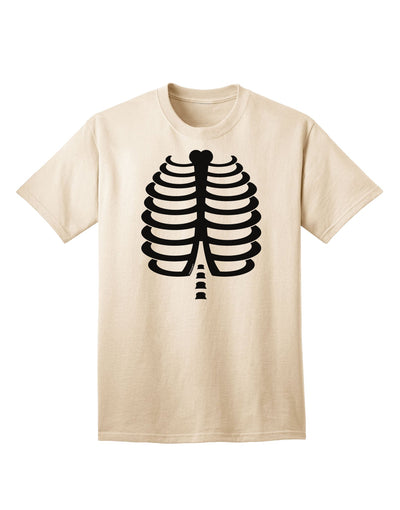 Black Skeleton Ribcage - Premium Halloween Adult T-Shirt Collection-Mens T-shirts-TooLoud-Natural-Small-Davson Sales