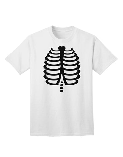 Black Skeleton Ribcage - Premium Halloween Adult T-Shirt Collection-Mens T-shirts-TooLoud-White-Small-Davson Sales