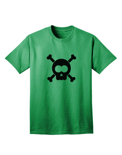 Black Skull and Crossbones - Premium Adult T-Shirt for the Bold and Fearless-Mens T-shirts-TooLoud-Kelly-Green-Small-Davson Sales