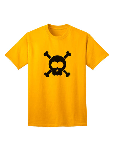 Black Skull and Crossbones - Premium Adult T-Shirt for the Bold and Fearless-Mens T-shirts-TooLoud-Gold-Small-Davson Sales