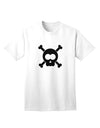 Black Skull and Crossbones - Premium Adult T-Shirt for the Bold and Fearless-Mens T-shirts-TooLoud-White-Small-Davson Sales