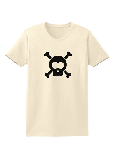 Black Skull and Crossbones Womens T-Shirt-Womens T-Shirt-TooLoud-Natural-X-Small-Davson Sales