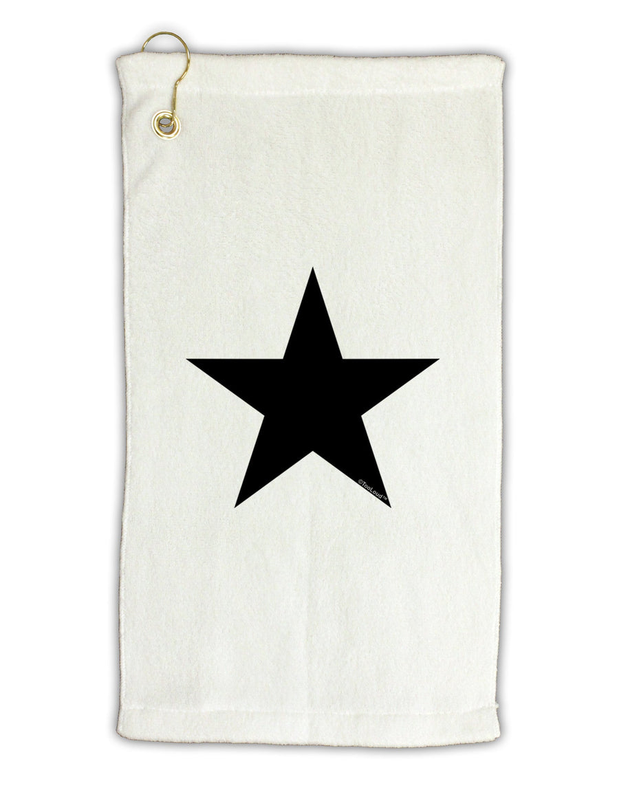 Black Star Micro Terry Gromet Golf Towel 11"x19""-Golf Towel-TooLoud-Davson Sales