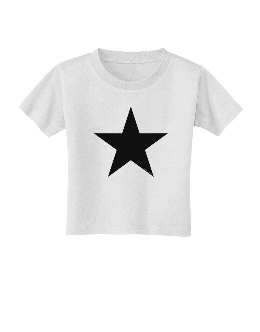 Black Star Toddler T-Shirt-Toddler T-Shirt-TooLoud-White-4T-Davson Sales