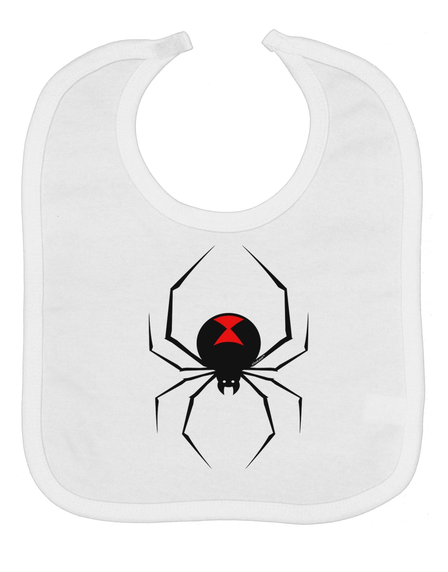 Black Widow Spider Design Baby Bib