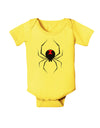 Black Widow Spider Design Baby Romper Bodysuit-Baby Romper-TooLoud-Yellow-06-Months-Davson Sales