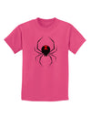 Black Widow Spider Design Childrens T-Shirt-Childrens T-Shirt-TooLoud-Sangria-X-Small-Davson Sales