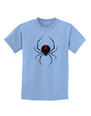 Black Widow Spider Design Childrens T-Shirt-Childrens T-Shirt-TooLoud-Light-Blue-X-Small-Davson Sales