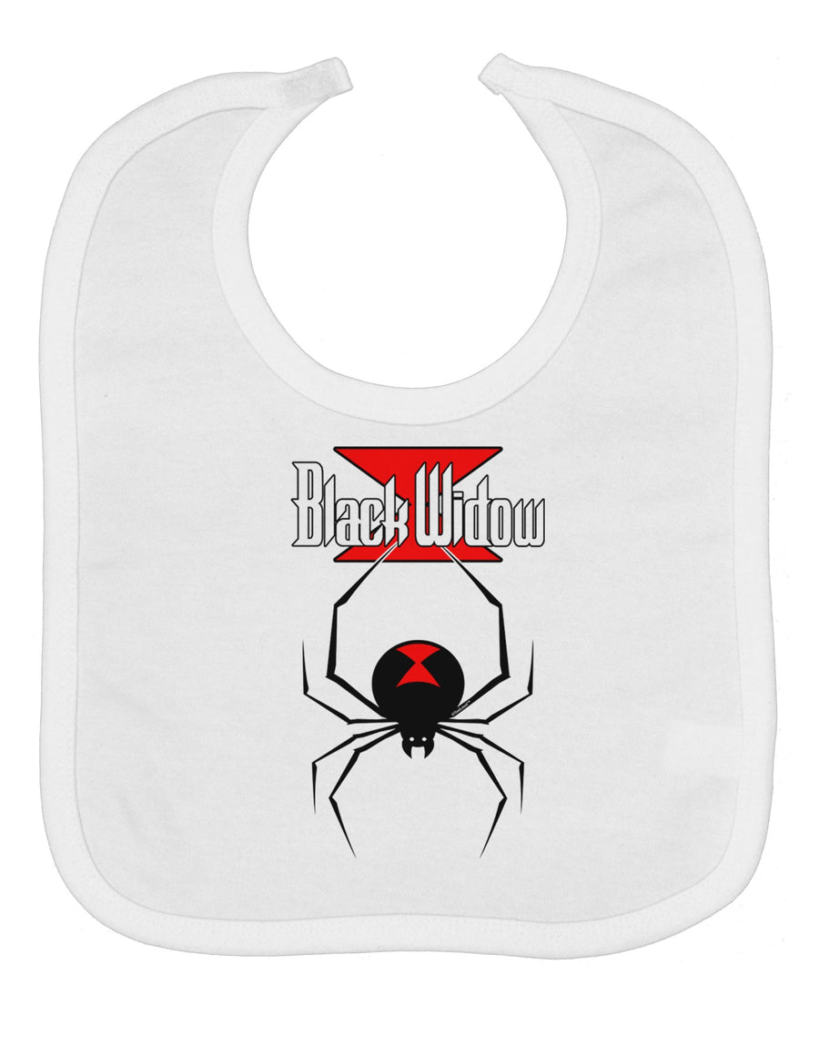 Black Widow Spider Design - Logo Baby Bib