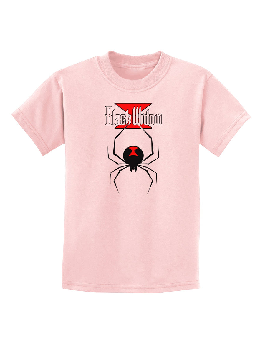 Black Widow Spider Design - Logo Childrens T-Shirt-Childrens T-Shirt-TooLoud-White-X-Small-Davson Sales