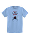 Black Widow Spider Design - Logo Childrens T-Shirt-Childrens T-Shirt-TooLoud-Light-Blue-X-Small-Davson Sales