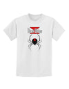 Black Widow Spider Design - Logo Childrens T-Shirt-Childrens T-Shirt-TooLoud-White-X-Small-Davson Sales