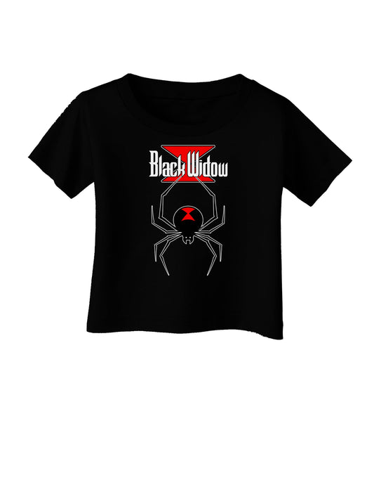 Black Widow Spider Design - Logo Infant T-Shirt Dark-Infant T-Shirt-TooLoud-Black-06-Months-Davson Sales